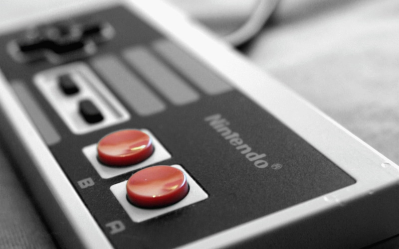 closeup, close-up, red, text, no people, Nintendo, push Button, sound, western script, technology, 720P, Nintendo Entertainment System, video games, switch