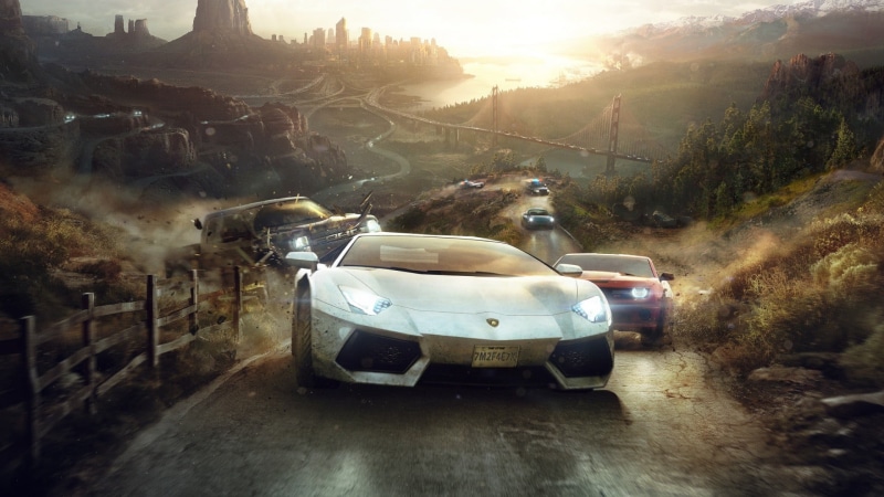 sun, scenics - nature, 1080P, outdoors, portrait, land vehicle, beauty in nature, The Crew, mountain, game, sunbeam, motor vehicle, dust, nature, day