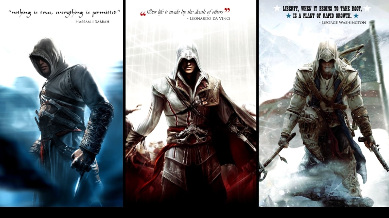 window, collage, creativity, lifestyles, Altaïr Ibn-LaAhad, Assassins Creed, women, arts culture and entertainment, digital composite, 1080P, sculpture