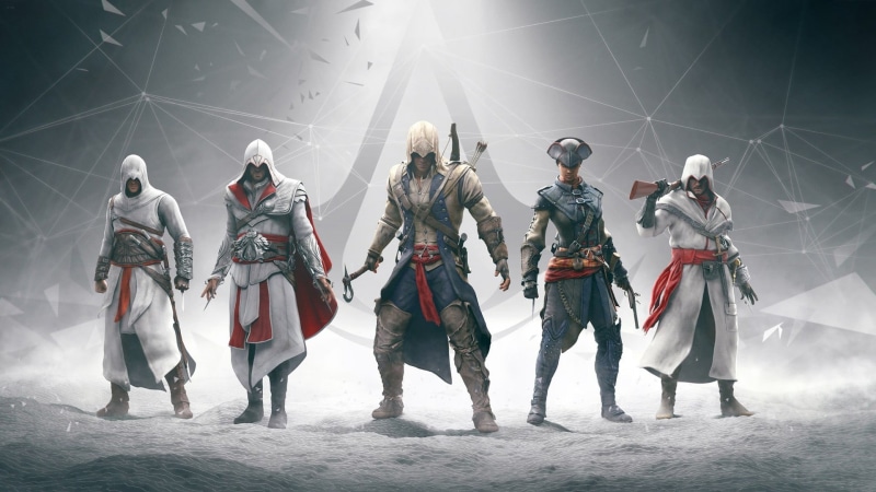 men, video games, adult, headwear, occupation, Assassins Creed: Brotherhood, Assassins Creed, group of people, arts culture and entertainment