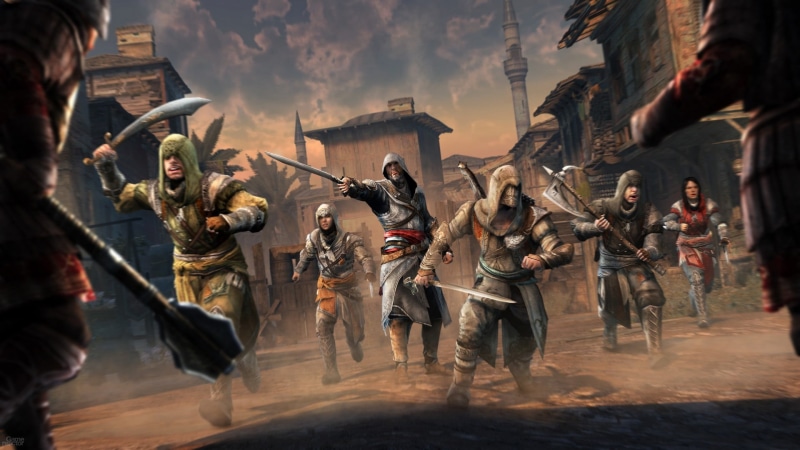 day, Assassins Creed: Brotherhood, video games, armed forces, pc, game, outdoors, conflict, fighting, Assassins Creed, smoke - physical structure, military