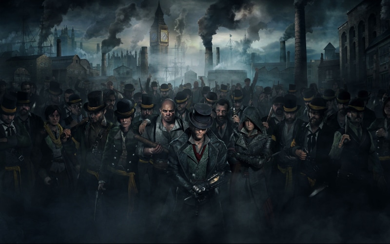 city, clothing, group of people, day, wearing, government, women, Assassins Creed Syndicate, adult, video games, real people, hat, aggression