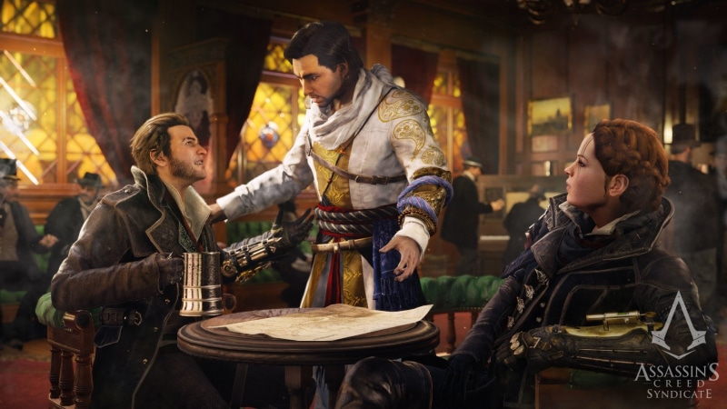 1080P, Evie Frye, togetherness, people, child, Assassins Creed, men, sitting, real people, Assassins Creed: Syndicate, family, boys, indoors, males, women
