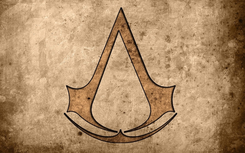 still life, wood - material, textured, creed, weathered, wall - building feature, design, art and craft, close-up, 1080P, logo, Assassins Creed: Black Flag