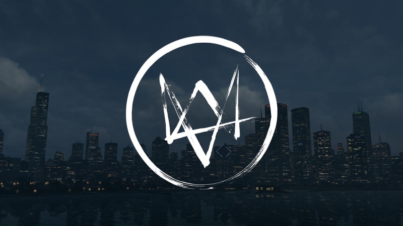 Video Game, icon, round, black, digital, Watch Dogs, 1080P, white