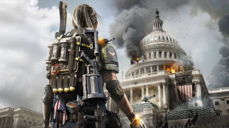 smoke, video games, fire, 4K, Tom Clancys The Division 2