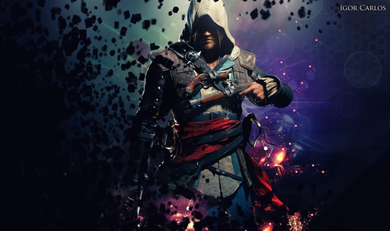 edward kenway, flag, kenway, 2K, assassins creed: black flag, creed, black, edward, poster, s, assassin