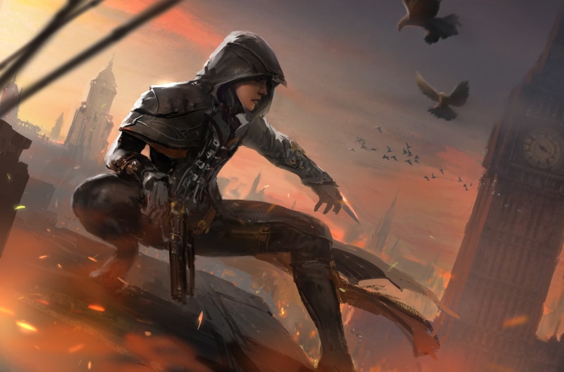 flying, s, portrait, animal wildlife, Assassins Creed Syndicate, motion, vertebrate, warrior, adult, creed, full length, young adult, real people, security