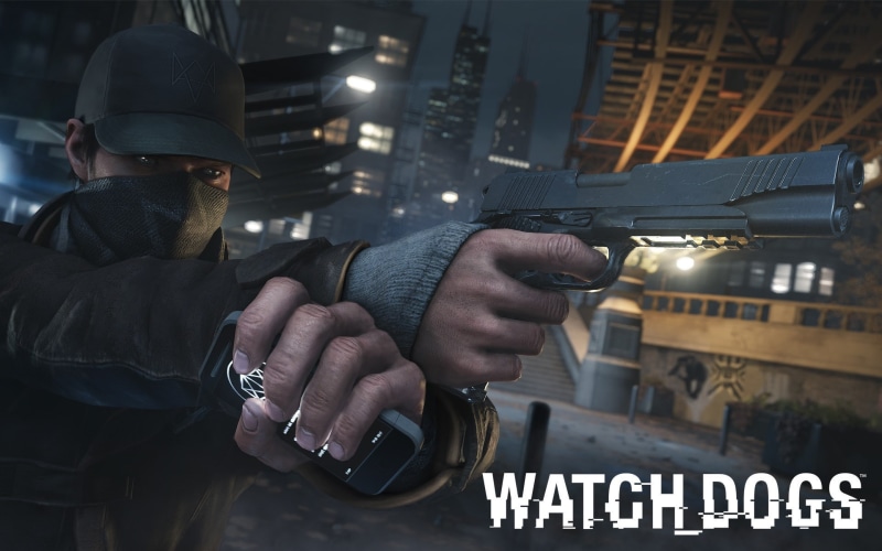 dogs, gun, 1080P, aiden pearce, aiden, cap, watch, phone, pearce, watch dogs