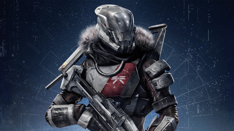 science, gun, machinery, holding, work Helmet, video games, astronaut, metal, nature, waist up, Destiny (video game), unrecognizable person