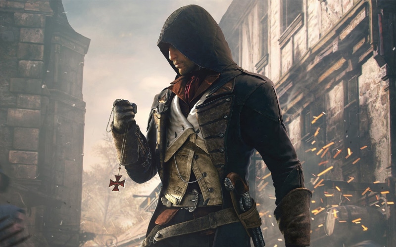 assassin, Assassins Creed: Unity, day, aggression, uniform, holding, Paris, one person, men, outdoors, standing, 1080P, government, real people, weapon