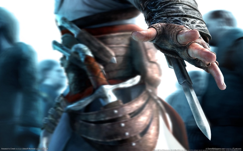 Ubisoft Montreal, Assassins Creed, assassin, Altair, 1080P, hidden blade, Ubisoft Entertainment