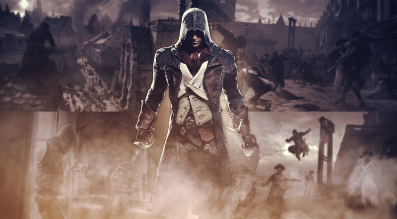 assassins, unity, dorian, fighting, military, government, arno, adult, flag, nature, black, creed, armed forces, males, men, weapon, aggression, Assassins Creed