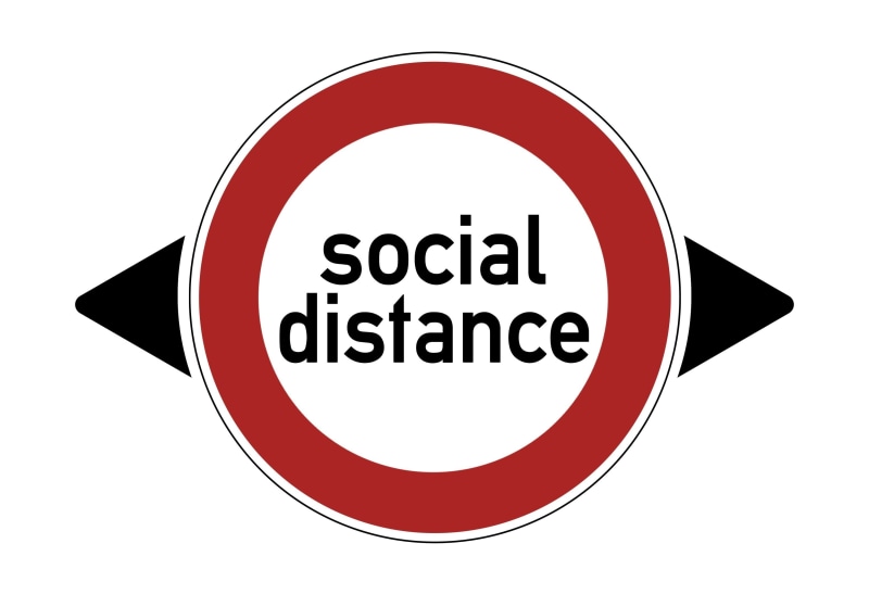 coronavirus, 2K, follow, distance, COVID-19, warning, biohazard, sign