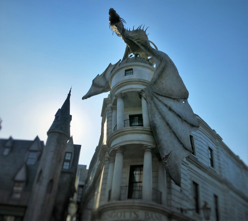 universal studios, Dragon, daytime, florida, day, theme park, place of worship, building exterior, history, outdoors, architectural column, building, old