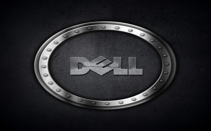 logo, digital art, 2K, computer, Dell