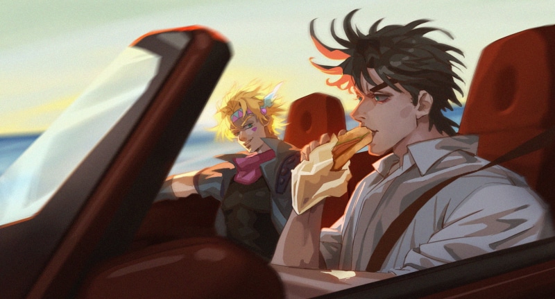 2K, Caesar Anthonio Zeppeli, Joseph Joestar, Anime, Jojos Bizarre Adventure