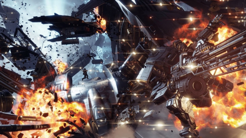 architecture, outdoors, video games, motion, flame, nature, Respawn Entertainment, Titanfall, digital, arts culture and entertainment, 1080P