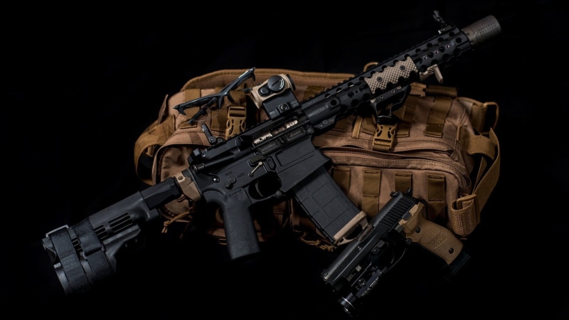 assault Rifle, weapon, custom, ar-15, 1080P, rifle, weapons, ar 15