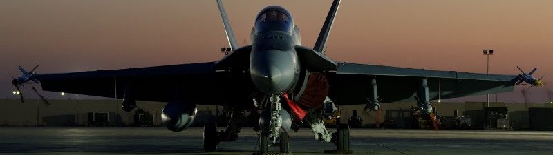 dual monitors, military base, multiple display, McDonnell Douglas FA-18 Hornet, aircraft, low light, military aircraft, 4K