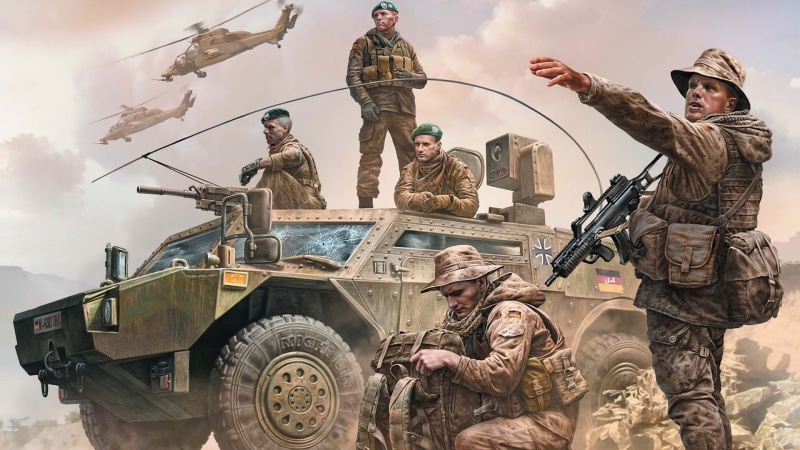 1080P, Present day, Modern German army, Bundeswehr, German military men