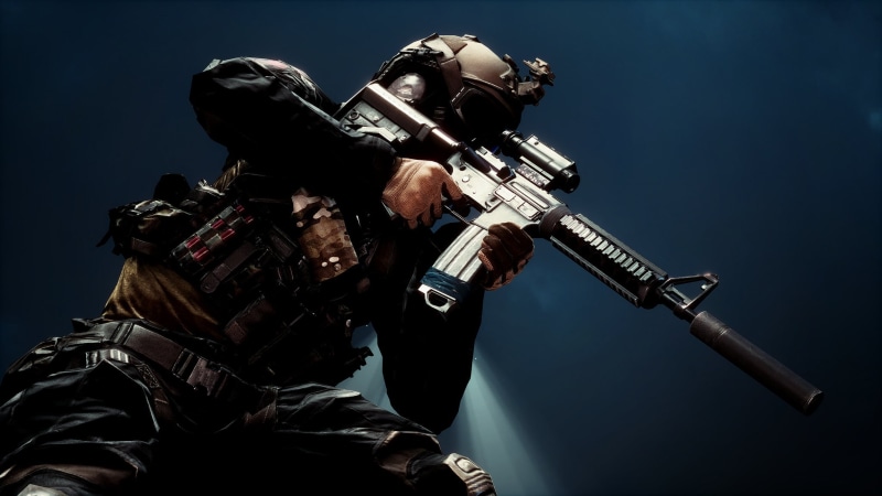 armed forces, army, illustration, Battlefield 4, clothing, background, assault rifle, equipment, military, holding, rifle, aiming, soldier, 1080P, people