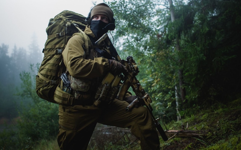 soldiers, russian, people, rifles, kalashnikov, weapons, military, 1080P, guns