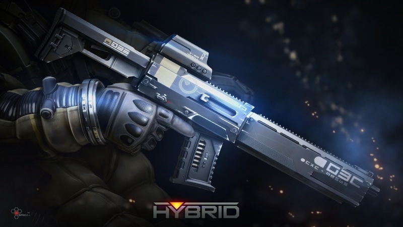 art, futuristic, weapons, 1080P, artwork, games, Rifles, hybrid, hd, x, military, video, soldiers, aircraft