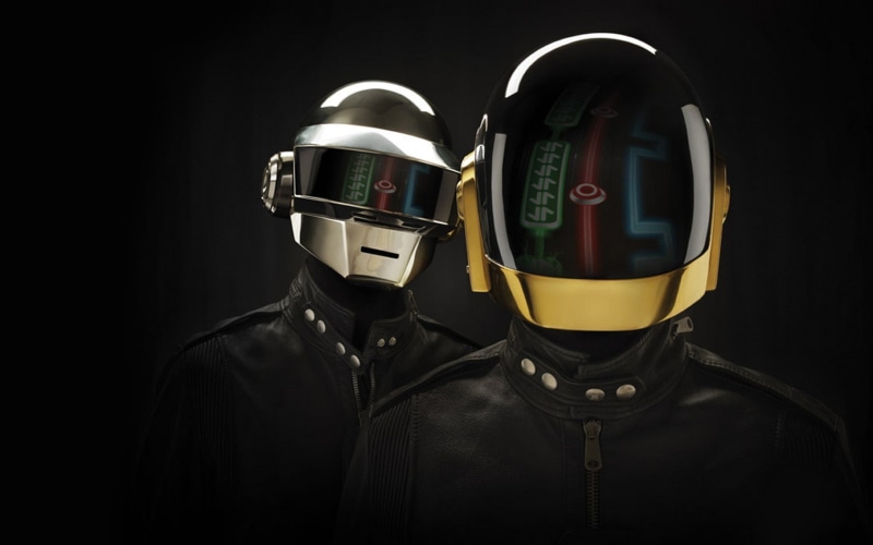720P, Daft Punk, robot, helmet, music
