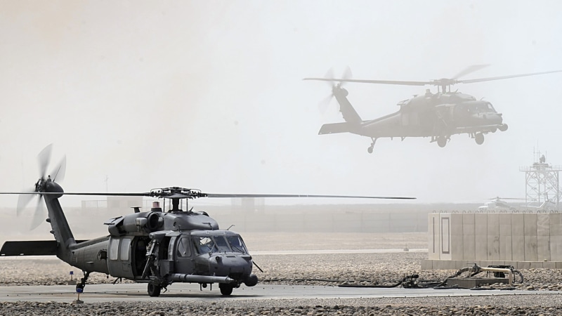sky, mode of transportation, travel, government, airplane, armed forces, helicopter, military airplane, flying, black, 1080P, security, day, army, nature