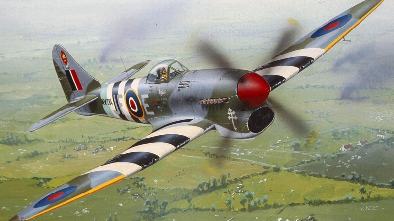 military, aircraft, close-up, World War II, army, gray, transportation, nature, air force, 1080P, Clostermann, high angle view, plane, war, sport, day
