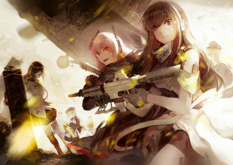 M4 SOPMOD II (Girls Frontline), arts culture and entertainment, real people, music, Girls_Frontline, anime, male likeness, 1080P, Girls Frontline, women
