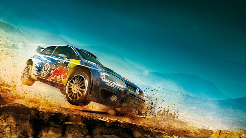 4K, blue, Volkswagen, hatchback, Car, DiRT, Rally, Sports, red, tellow, Racing, door, polo