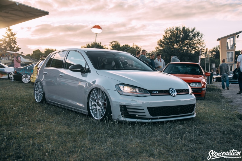 VW Golf GTI, volkswagen, vehicle, 1080P, Stance, StanceNation, Volkswagen Golf Mk7, car