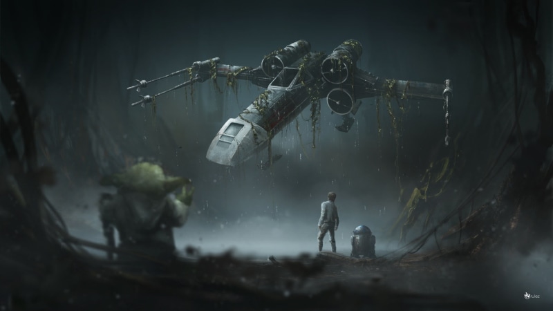 1080P, Star Wars: The Empire Strikes Back, X-wing, Star Wars, Yoda, Luke Skywalker