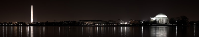 Washington, night, city, Multiple Display, 5K, d c, USA, Triple Screen
