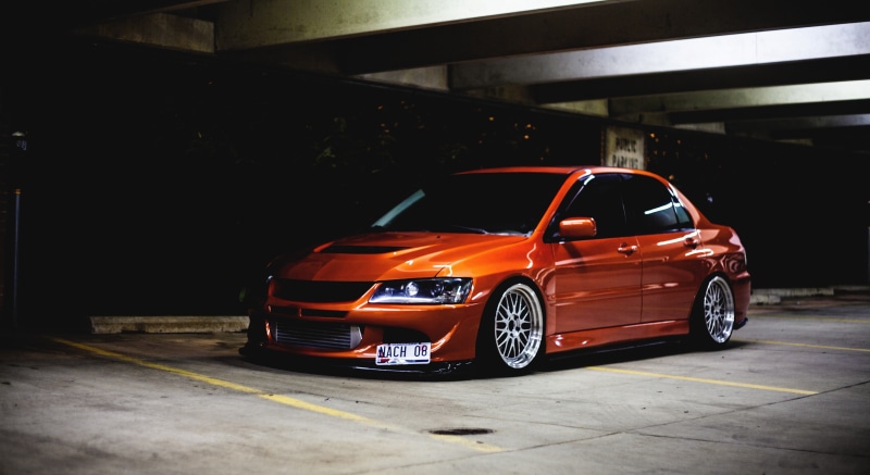 JDM, lowered, car, Mitsubishi, 5K, Stance, Mitsubishi Lancer Evo IX