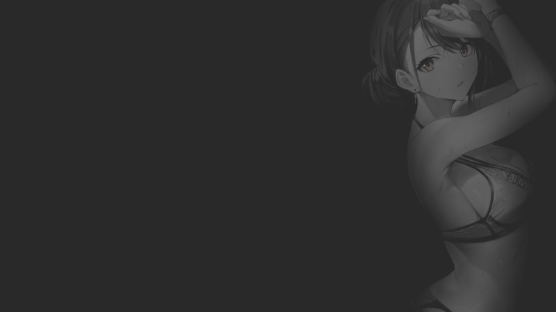 dark background, illustration, solo0730, minimalism, anime girls, manga, arisugawa natsuha, monochrome, texture, fan art, anime, 1080P