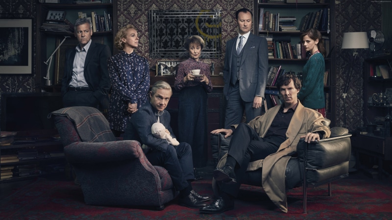 Martin man, 4K, 4k, TV Series, Sherlock Season 4, Louise Brealey, Benedict Cumberbatch