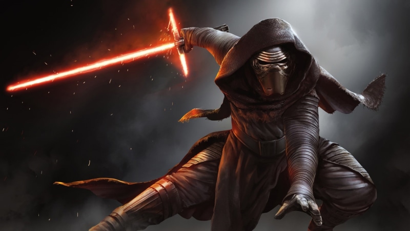 Kylo Ren, 1080P, lightsaber, Star Wars, mask