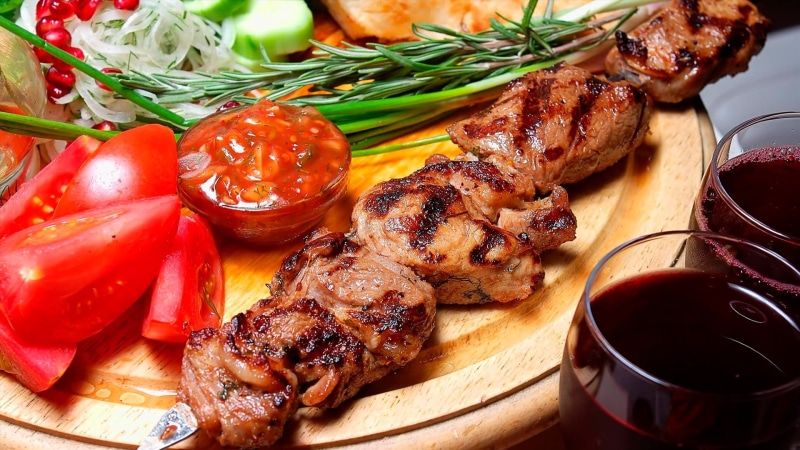 grill, ready-to-eat, chicken, vegetable, freshness, roasting, tomato, dish, grilled, still life, plate, grillades, 1080P, barbecue, wellbeing, chicken meat