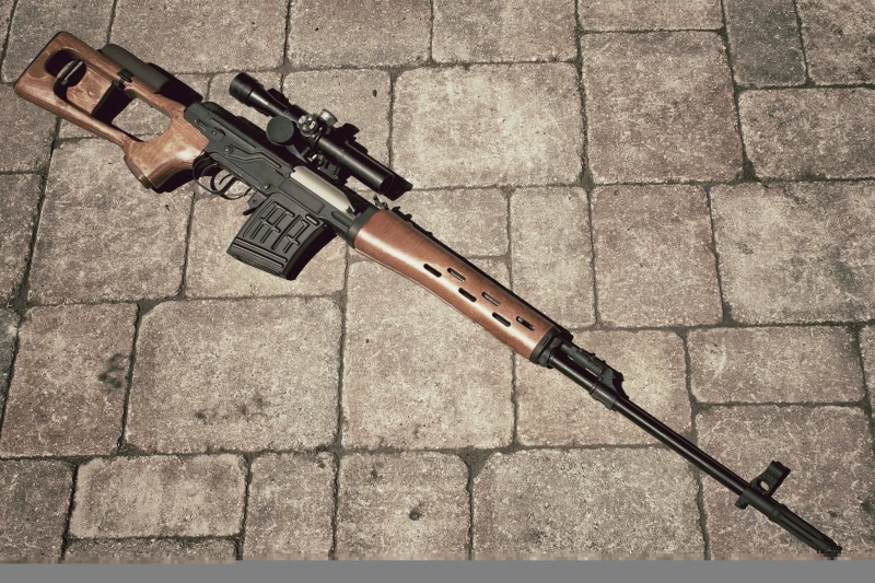 sign, social issues, 1080P, gun, black, weapon, no people, paving stone, footpath, still life, wall - building feature, security, day, rifle, sight, aggression