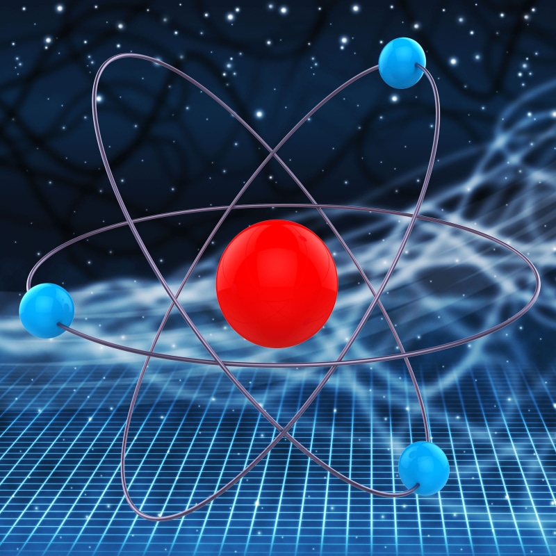 atom, chemical, close-up, blue, flying, motion, mid-air, abstract, chemistry, molecule, indoors, atom molecule, reflection, digital composite, red, experiments