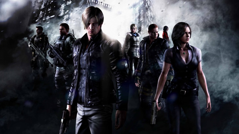 Jake, men, violence, portrait, standing, Sherry Birkin, Ada Wong, black Color, aggression, young men, 1080P, weapon, Resident Evil 6, fighters, Leon Scott Kennedy