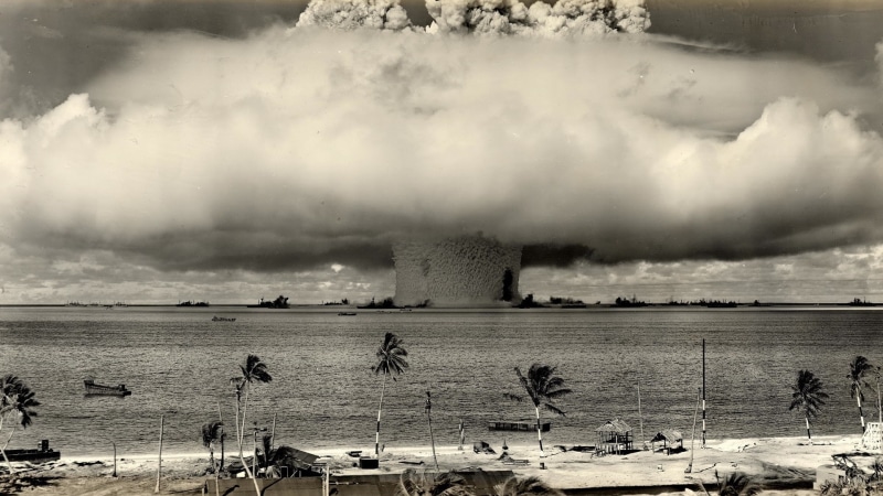 hd, atomic, art, bomb, nature, ocean, nuclear, oceans, atomic bomb, 1080P