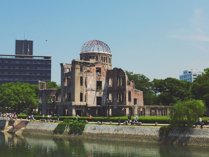 sky, tree, bomb, weapon, travel destinations, travel, hiroshima, a-bomb, destruction, ivy barn, war, japan, atomic, day, nature, architecture, building