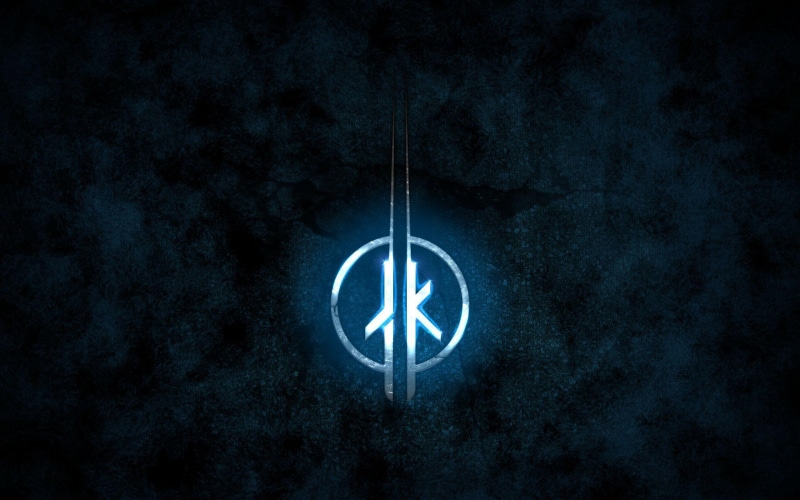 logo, knight, wars, rifle, gray, 2K, jedi, jedi knight, academy, digital art, jedi academy, star, star wars, black, two, 2560x1600, assault