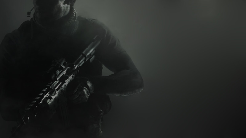 call of duty, black background, Call Of Duty Modern Warfare 3, musical equipment, adult, plucking an instrument, indoors, standing, copy space, playing