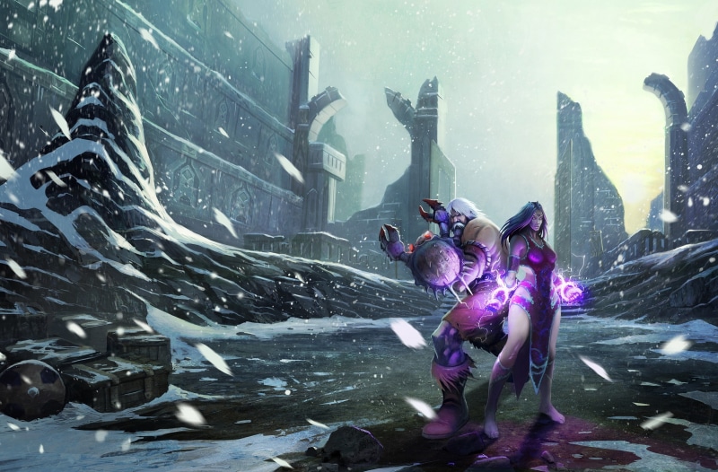 conceptart, young women, photography themes, day, art, Winter, RuneScape, Other Games, clothing, Snowfall, nature, concept, architecture, Games, Characters