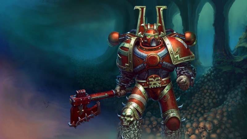 axe, chaos space marine, Warhammer 40 000, Khorne, sake, 1080P, berserker